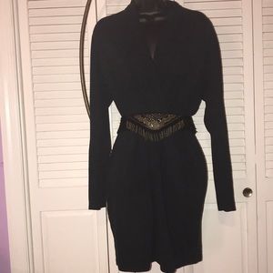 Vintage Black Bodycon Dress